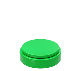 Green Podium Showcase minimal product display 3D background illustration
