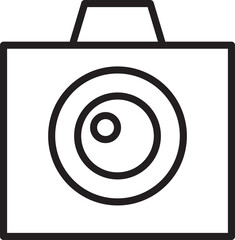 Digital Camera Line Icon
