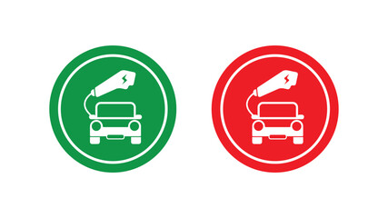 charging point icon on white background