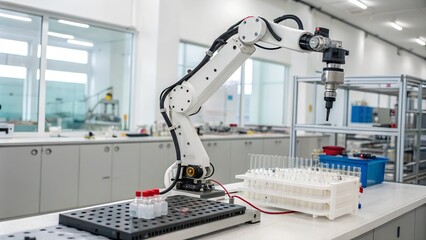 Robotic Arm Operating in Laboratory Setting for Scientific Research