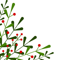 Christmas Leaves Corner