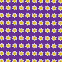 vector garden flower seamless pattern design background for wallpaper and fabric.