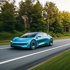 Fototapeta premium Clean energy vehicles