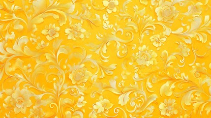 Bright yellow seamless pattern background with smooth texture for versatile use in web design, print materials, digital projects, and creative applications
