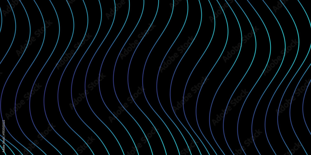 Poster abstract wavy line background with geometric composition. technology wallpaper. modern banner. eleme