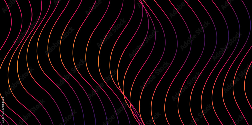 Poster abstract wavy line background with geometric composition. technology wallpaper. modern banner. eleme