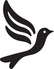 hummingbird silhouette ideal for creative vector art projects and logos.