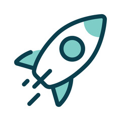 A rocket symbolizing launch, growth, or innovation