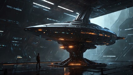 ufo in the night