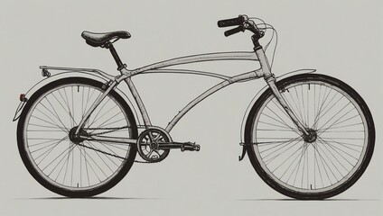 bicycle on a white background