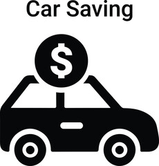 Car saving icons