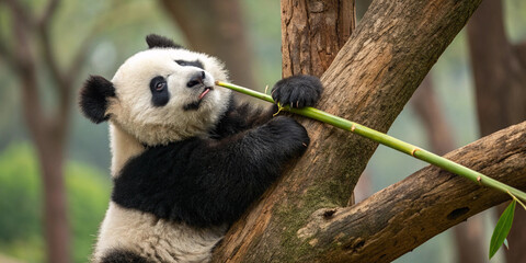 Fototapeta premium Cute Panda