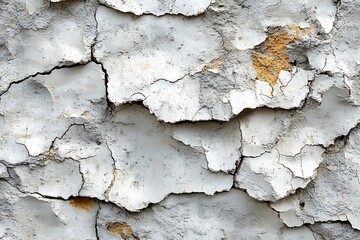 Background/ wallpaper - white flaking paint on cement.
