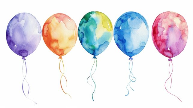 Watercolor 60th Birthday Clip Art
