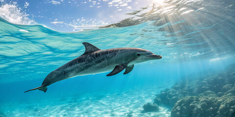 Fototapeta premium Dolphin Full Body