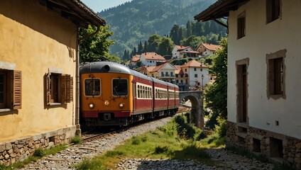 train on the railway