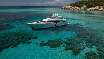yacht in the sea