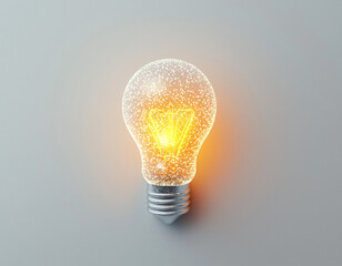 Glowing Lightbulb Idea