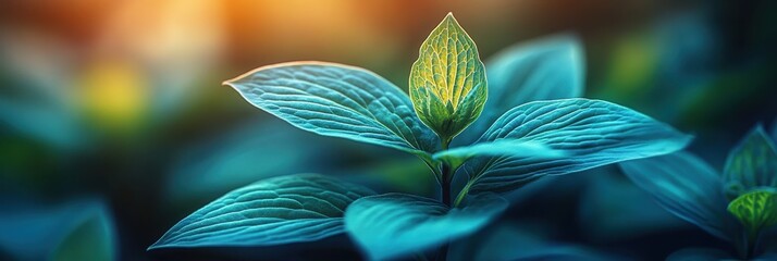 Hosta Flowers and Leaves Macro, Wet Hostas Leaf Nature Pattern, Funkia, Big Daddy Leaves, Plantain Lilies,