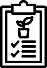 Agriculture Document Line Icon