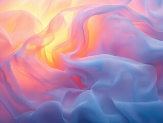 Obraz premium Vibrant sunset clouds in dreamy pastel skies