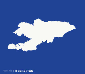 High Detailed Vector Map - Kyrgyzstan