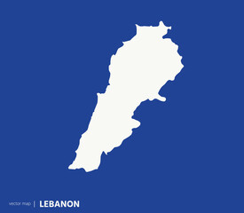 High Detailed Vector Map - Lebanon