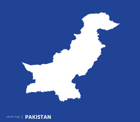 Fototapeta premium High Detailed Vector Map - Pakistan