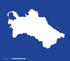 High Detailed Vector Map - Turkmenistan