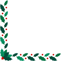 Christmas Holly Corner