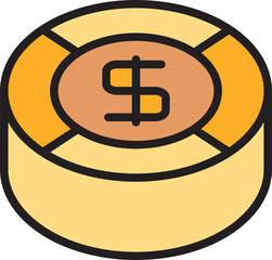 Dollar Coin Icon
