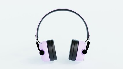 Realistic 3D gaming headset with a sleek over-ear design and detachable microphone. Perfect for e-commerce, branding, advertising, and presentations. High-resolution, modern, and professional visuals