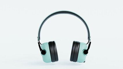 Realistic 3D gaming headset with a sleek over-ear design and detachable microphone. Perfect for e-commerce, branding, advertising, and presentations. High-resolution, modern, and professional visuals