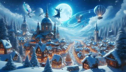 Obraz premium city in the night