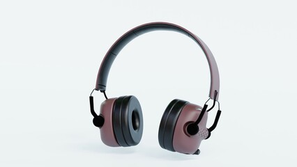 Realistic 3D gaming headset with a sleek over-ear design and detachable microphone. Perfect for e-commerce, branding, advertising, and presentations. High-resolution, modern, and professional visuals