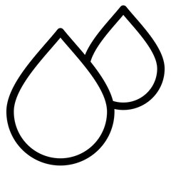 Water Drop  Icon Element For Design