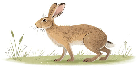 Obraz premium Hare Side View