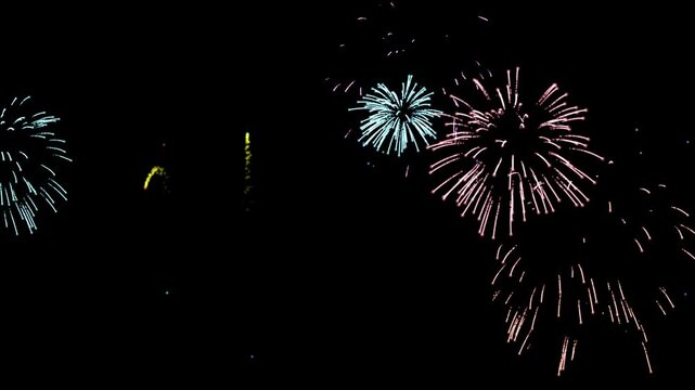 Fireworks celebration festival overlay background