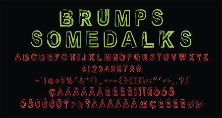 Brumps Somedalks is a display modern font. With bold tall and hard stroke and fun character. To give you an extra creative work.