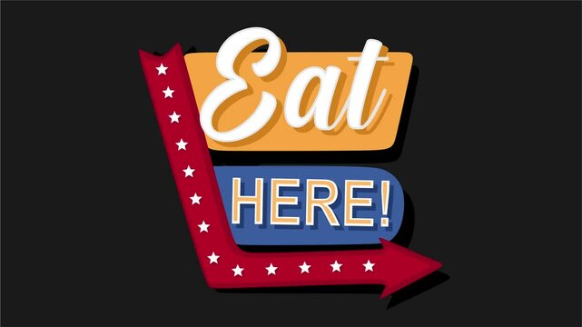 eat here sign open 24 hours