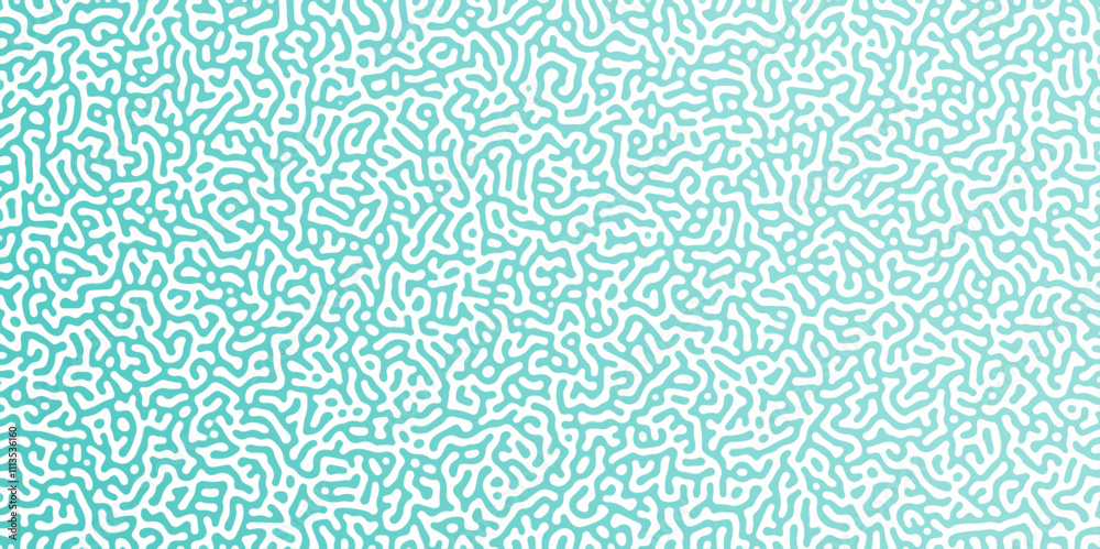 Poster turing abstract pattern, suitable for any business. white and blue color diffusion reaction seamless