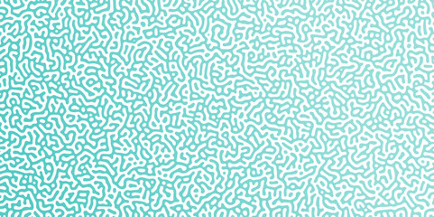 Turing Abstract Pattern, suitable for any business. White and blue color diffusion reaction seamless pattern.An abstract Reaction-diffusion or Turing pattern formation, coral reef, natural texture,	