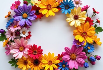 frame of flowers