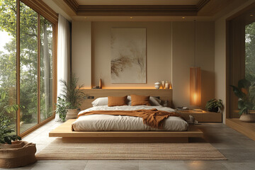 Serene Minimalist Bedroom Design With Natural Light