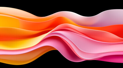 Dynamic color waves abstract art visual composition digital environment close-up view vibrant aesthetics for modern design