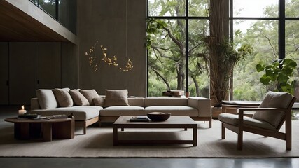 AI-generated Modern House with luxury hotel style, blending Spanish-Italian country design, natural materials, minimalist architecture, and stunning outdoor settings for premium, marketable stock imag