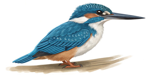 Obraz premium Kingfisher Side View