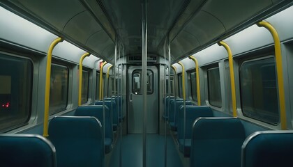 View from inside metro train