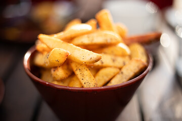 Homemade French fries 