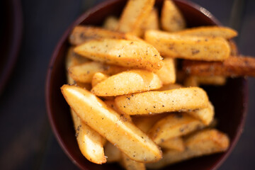 Homemade French fries 